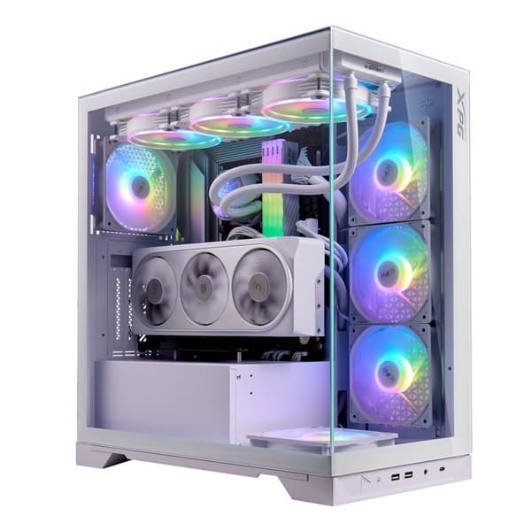 ATX-kabinett - XPG - Invader X - RGB - Glaspanel - Svart Vit