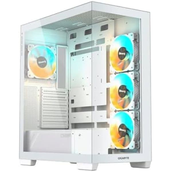 PC-chassi ATX - GIGABYTE - C500 - Härdat glas - RGB Fusion - Optimal cirkulation Vit