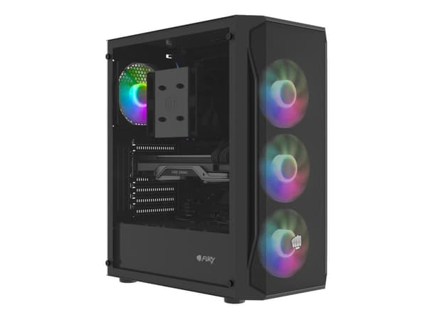 FURY COMPUTER CASE FURY SHOBO SH4F RGB MIDI MED VINDUE SORT
