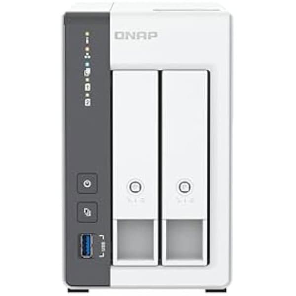 NAS - QNAP - TS-216G - 2 fack - 4 GB RAM - 1x1GbE 1x2,5GbE Vit