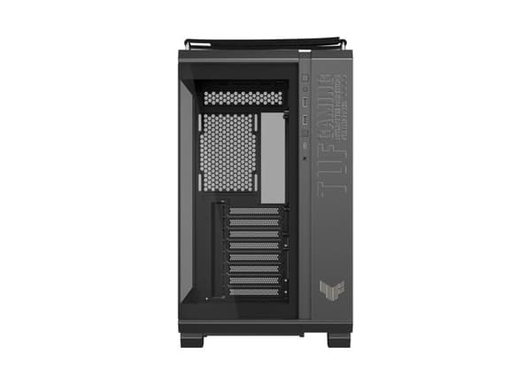 ASUS TUF Gaming GT502 Horizon TG ARGB Svart, Dubbelkammarchassi med panoramadesign och glaspanel, Svart
