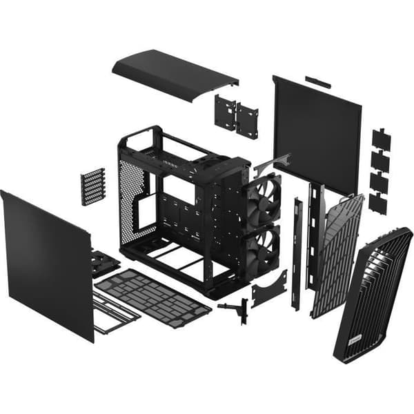 PC-fodral - FRACTAL DESIGN - Torrent Black Solid - SSI-CEB - Optimerat luftflöde med 5 fläktar ingår (FD-C-TOR1A-05)
