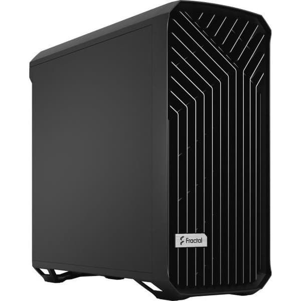 PC-fodral - FRACTAL DESIGN - Torrent Black Solid - SSI-CEB - Optimerat luftflöde med 5 fläktar ingår (FD-C-TOR1A-05) Svart