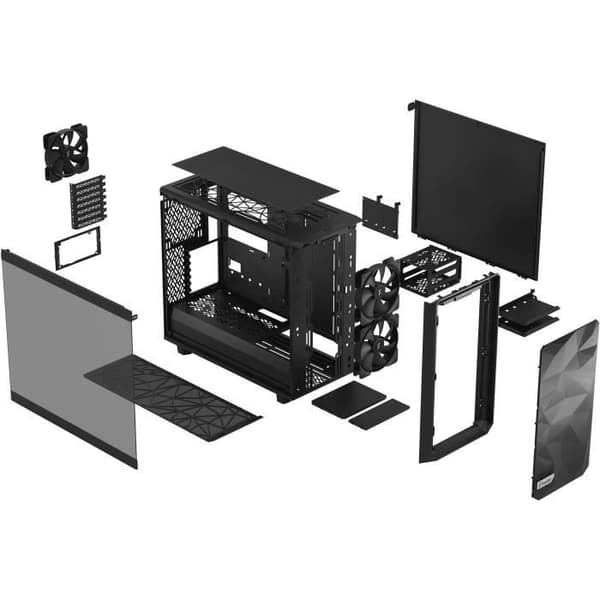 FRACTAL DESIGN - Meshify 2 Lite Black TG Light Tint - PC-fodral - Svart ( FD-C-MEL2A-03 )