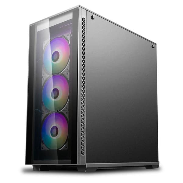 DEEPCOOL MATREXX 70 ADD Medium Tower PC-fodral - RGB 3F - Svart - E-ATX-format
