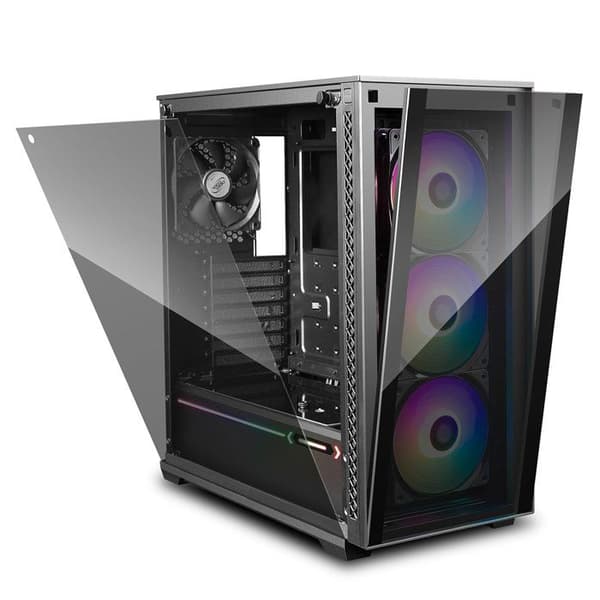 DEEPCOOL MATREXX 70 ADD Medium Tower PC-fodral - RGB 3F - Svart - E-ATX-format