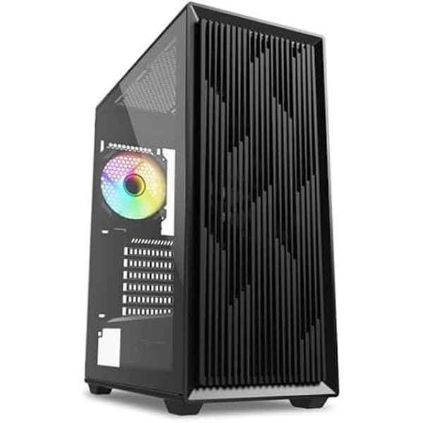 ATX PC-chassi - SHARKOON - VK2 RGB - Härdat glas - Utbyggbar luftflöde - Kabelhantering
