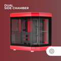Miniatyrbild 3 av 4: Gaming Chassi - Mars Gaming - MC-3T - Trippelt Härdat Glas - Optimerad Kylning - USB-C och 3.0