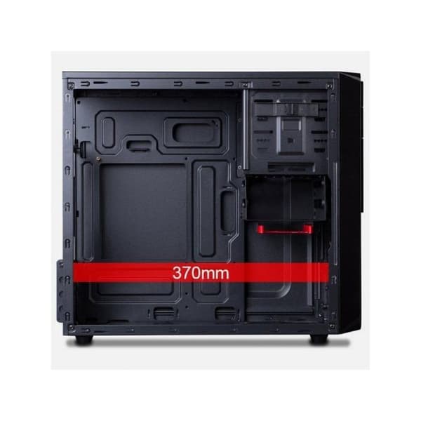 HIDITEC Q9 Pro PC-fodral - Svart mikro ATX mikrotorn - 4 interna fack - 2 USB 3.0-portar