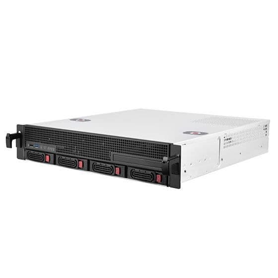 SilverStone SST-RM21-304 - 2U rackmonterad serverchassi, stöder 4x HDD - SAS SSD - S3.5"