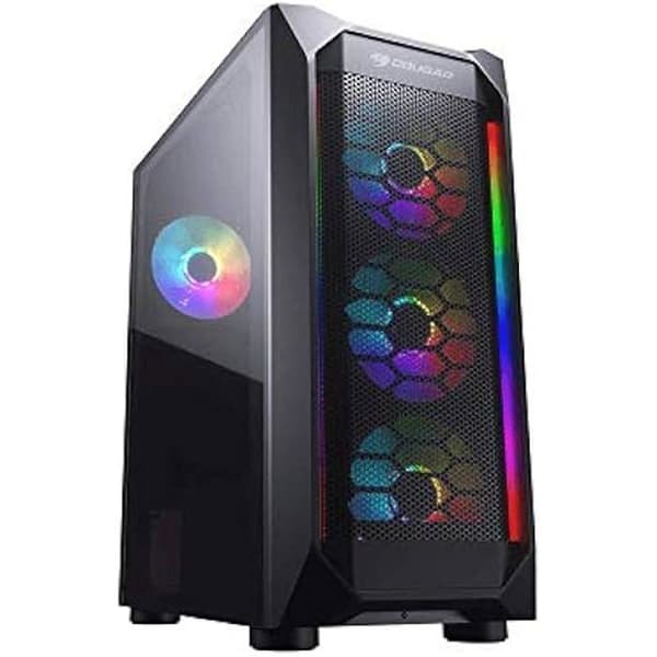 ATX Semi-Tower Case - COUGAR - Svart - Midi Format - ATX Storlek - Semi-Tower Chassis Svart, Transparent