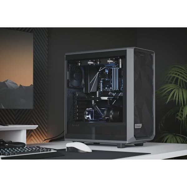 FRACTAL DESIGN - PC Meshify 2 Compact Case Grå, härdat glaspanel ljus nyans