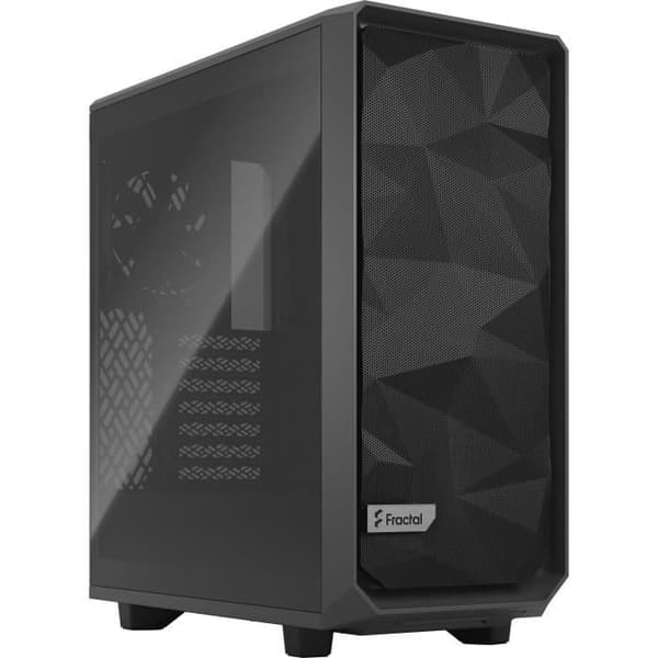 FRACTAL DESIGN - PC Meshify 2 Compact Case Grå, härdat glaspanel ljus nyans