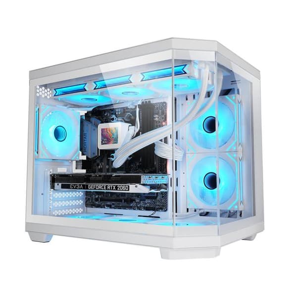 Gamingchassi - MARS GAMING - MC-3TCOREM - Micro-ATX - Trippla Härdat Glas - Avancerad Kylning Vit