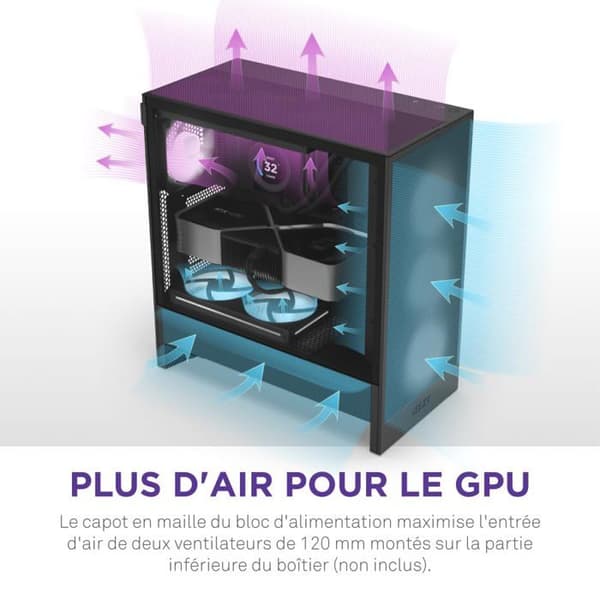PC-fodral - Nzxt sidopaneler - CC-H52FB-R1