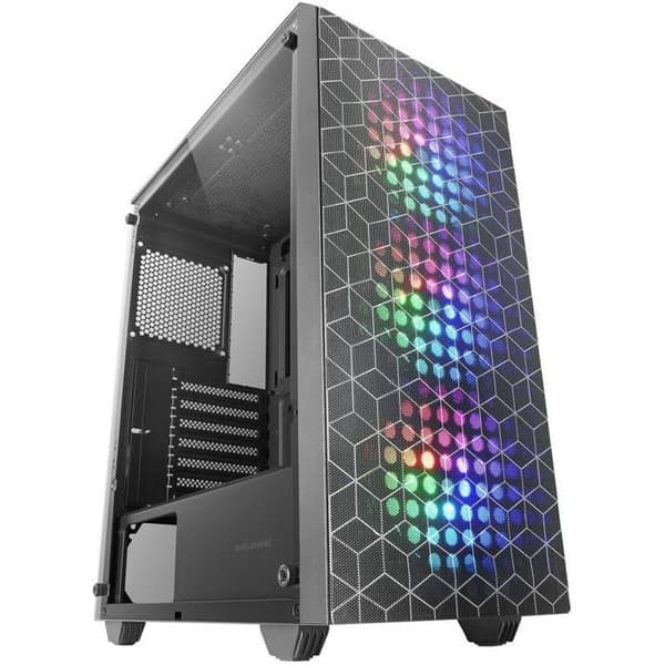 Chassi - MC-MAG - MC-MAG Svart - Härdat glas - 3 RGB-fläktar - Vattenkylning 360 mm Svart