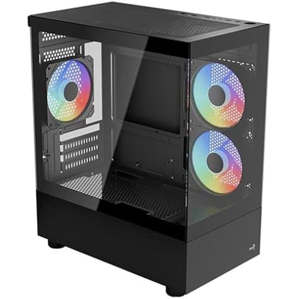 Spel-PC-hölje - AEROCOOL - Viewport Mini Tour - 3 RGB-fläktar - Optimerad luftflöde - Kompakt design