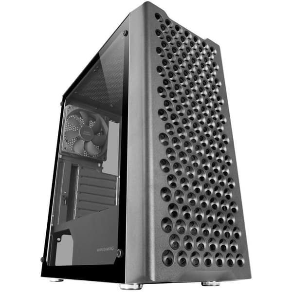 PC-chassi ATX - Mars Gaming - MC-iPRO - Härdat Glas - Tyst 120mm Fläkt - Svart Svart