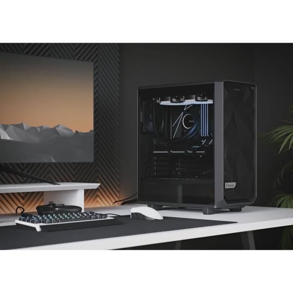 FRACTAL DESIGN - PC Meshify 2 kompakt fodral svart härdat glaspanel mörk nyans