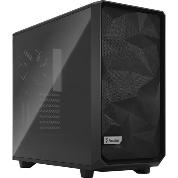 FRACTAL DESIGN PC CASE Meshify 2 - Svart - Härdat glas - ATX-format (FD-C-MES2A-03) Svart