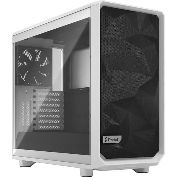 FRACTAL DESIGN PC CASE Meshify 2 - Vit - Härdat glas - E-ATX-format (FD-C-MES2A-05) Vit