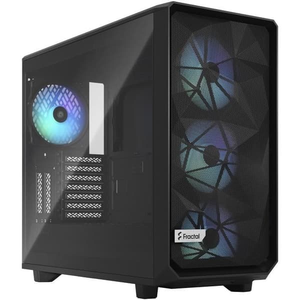 FRACTAL DESIGN - Meshify 2 RGB Black TG Light Tint - PC-fodral - Svart ( FD-C-MES2A-06 ) Svart