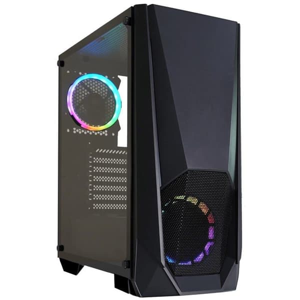 XILENCE XILENT BLAST X505.ARGB gaming PC-fodral - Svart - Tower - ATX/micro-ATX/mini-ITX - 1 ARGB PWM-fläkt