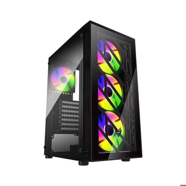 FSP Boitier Medium Tower ATX CMT Svart