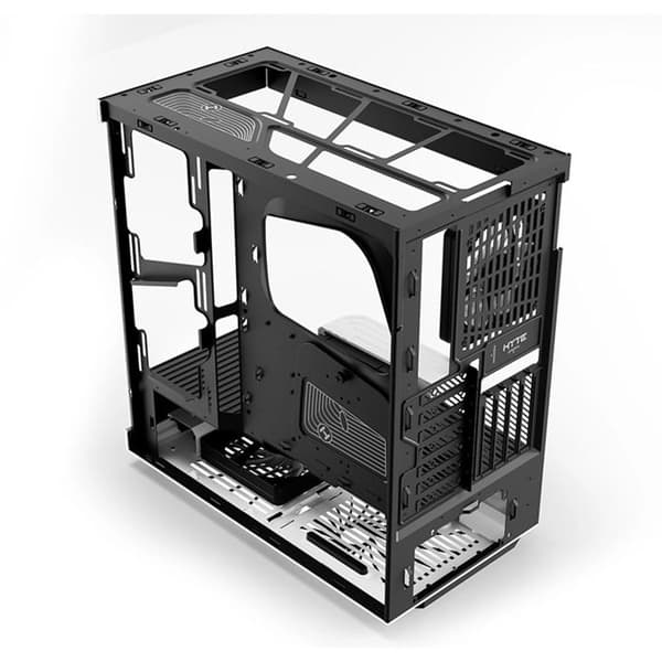 PC-chassi med mellanliggande tur ATX med glaspaneler Hyte Y40