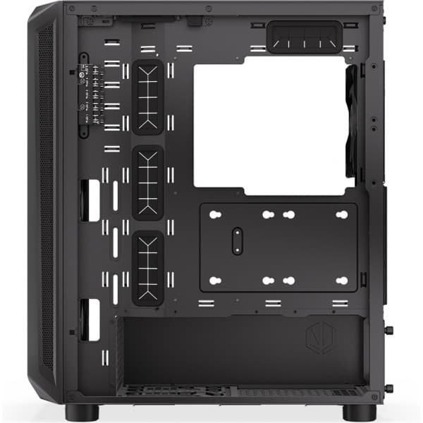 Endorfy Arx 500 ARGB Mid Tower ATX-chassi med fönster, svart