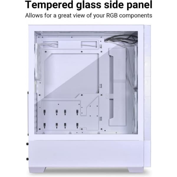 Lian Li LANCOOL 205 MESH C ATX-chassi med fönster, vitt