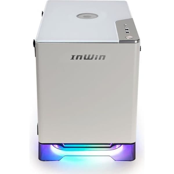 Boîtier Mini Tour - IN WIN - A1 Plus - Strömförsörjning 650W 80PLUS Gold - Induktionsladdning - RGB adresserbar Vit