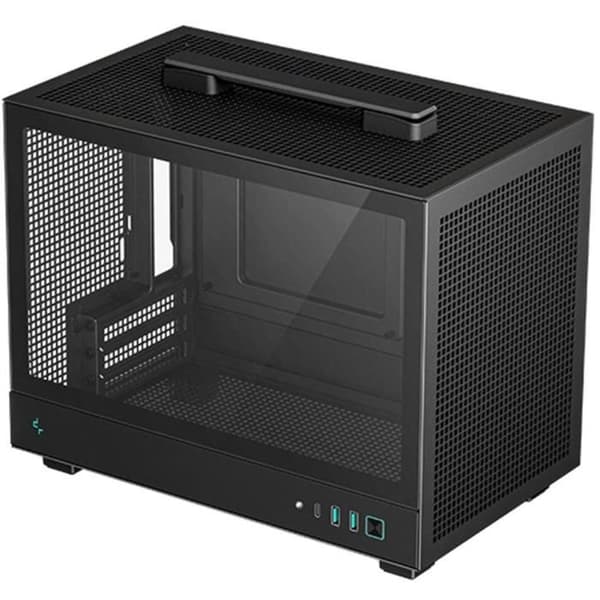 Boitier PC - DEEPCOOL - CH160 - Utan strömförsörjning - Mini-torn - Format M-ITX - Svart Svart