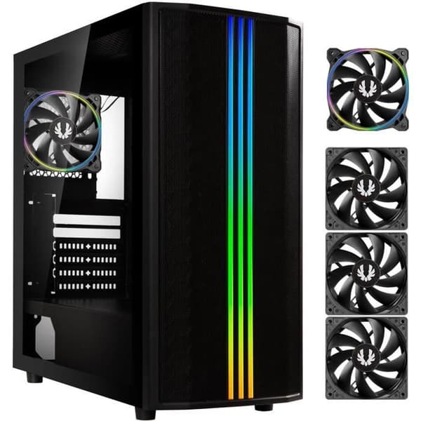 PC-chassi utan nätaggregat - BITFENIX Saber Mesh (Svart) - Mid-tower - ATX-format