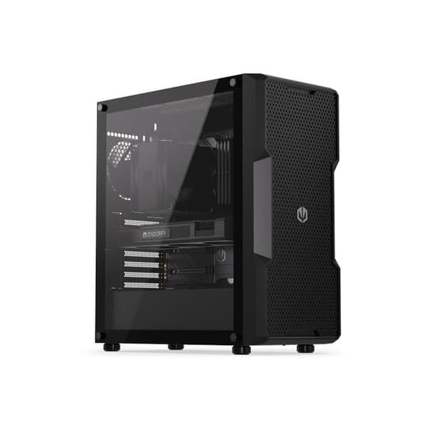 Fodral - ENDORFY - Regnum 400 Air - ATX, microATX, ITX - Multiradiatorer - Ventilerad framsida Svart