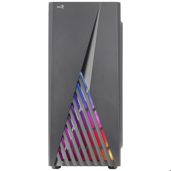 AEROCOOL DELTABKV1, ATX PC CASE, RGB FRONT, KOMPLETT SIDOFÖNSTER