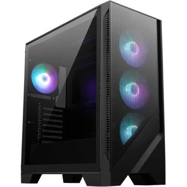 MSI - MAG FORGE 320R AIRFLOW - PC-fodral - Mid Tower Svart, Transparent