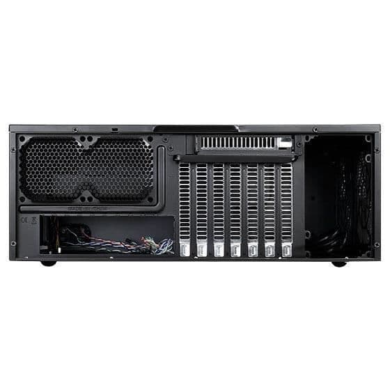 SILVERSTONE SST-GD09B HTPC ATX PC-fodral - Hög tyst luftflödesprestanda - Svart