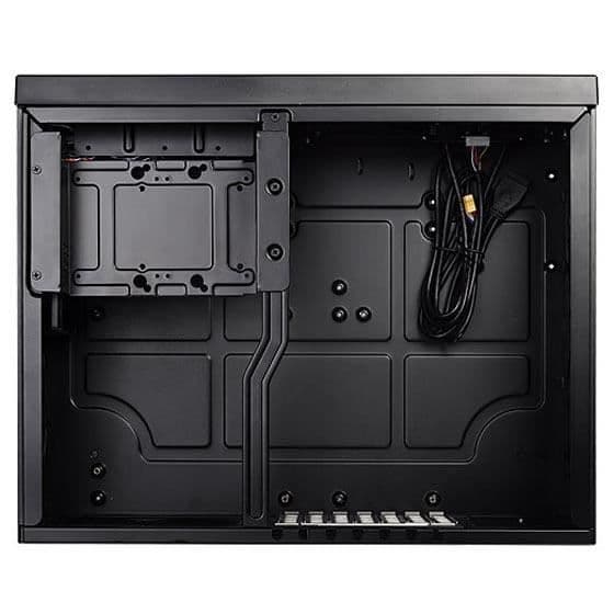 SILVERSTONE SST-GD09B HTPC ATX PC-fodral - Hög tyst luftflödesprestanda - Svart