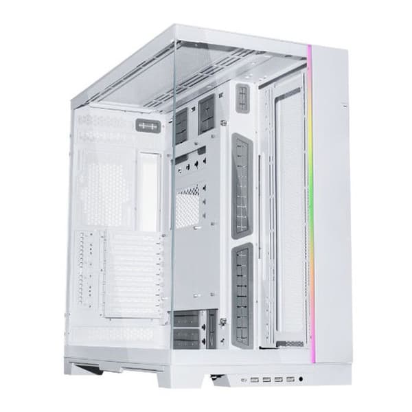 Boitier Grand tour - LIAN LI - O11 Dynamic EVO XL - Vit - Rymlig - Elegant - Stor lagringskapacitet