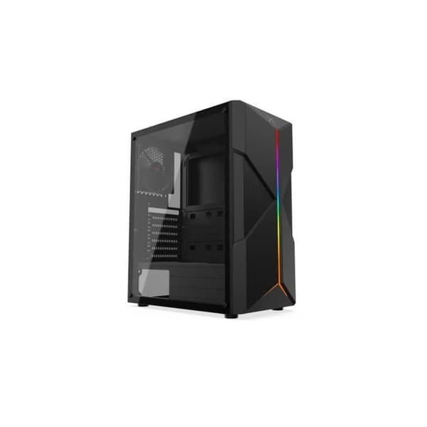 KRUX ASTRAL Svart PC-fodral - ATX, micro ATX, Mini-ITX - 3 interna fack - 7 expansionsfack