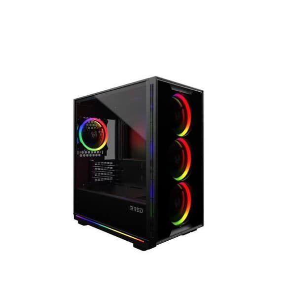 MRED - PC Gamer M-ATX Fodral - Svart RGB Mini Destroyer