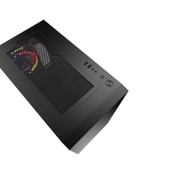 MRED Mercury RGB M-ATX Black Gaming PC-fodral