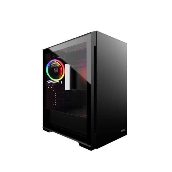 MRED Mercury RGB M-ATX Black Gaming PC-fodral