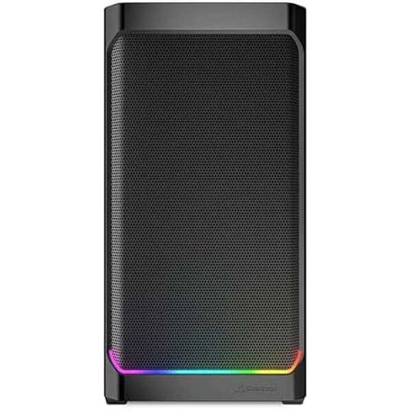 PC-chassi mATX - SHARKOON - MK4W RGB - RGB-belysning - 4 förinstallerade fläktar - Svart