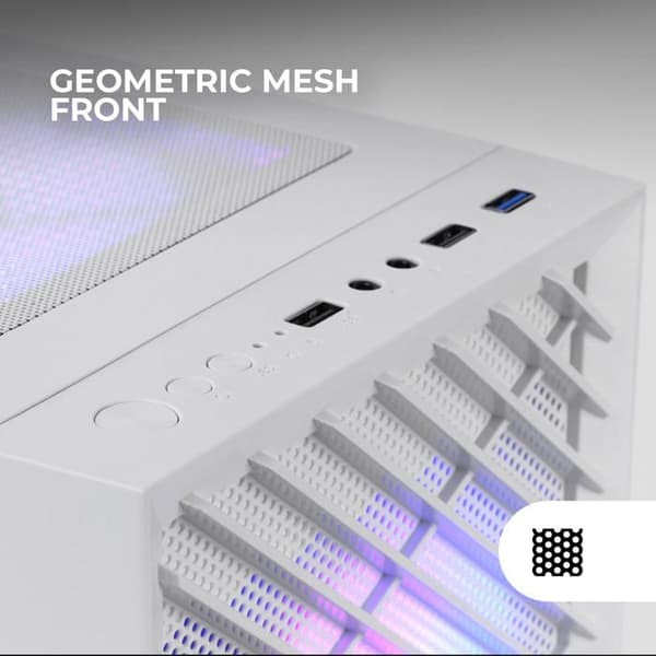 Gaming Chassi - Mars Gaming - MC-VORTEX - MicroATX - Härdat Glas - 3 FRGB 120mm Fläktar