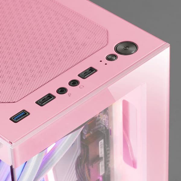 PC-chassi Micro-ATX - Mars Gaming - MC-SE - Härdat Glas - AirTech Mesh-teknologi - Rosa