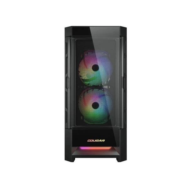 Gaming PC-fodral - Cougar Gaming - DUOFACE RGB BLACK - Verktygsfri montering - Dammfilter
