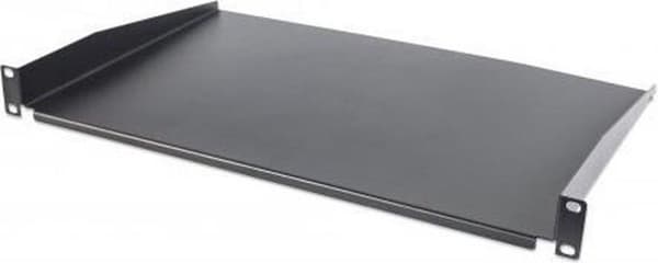 Intellinet 48,30 cm (19") fribärande hylla - Rack - Svart, RAL 9005 - 1U - 48,3 cm (19")