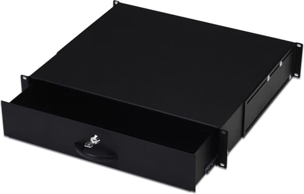Digitus DN-19 KEY-2U-SW 19 tuumaa Palvelintelinekaappilaatikko 2 U Musta